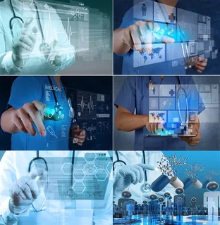 点击屏幕的职业医生高清图片