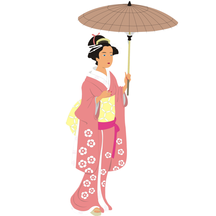 和服少女卡通