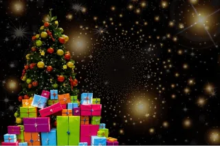 圣诞节雪花风景装饰背景墙