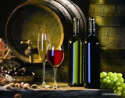 葡萄酒杯红酒油画