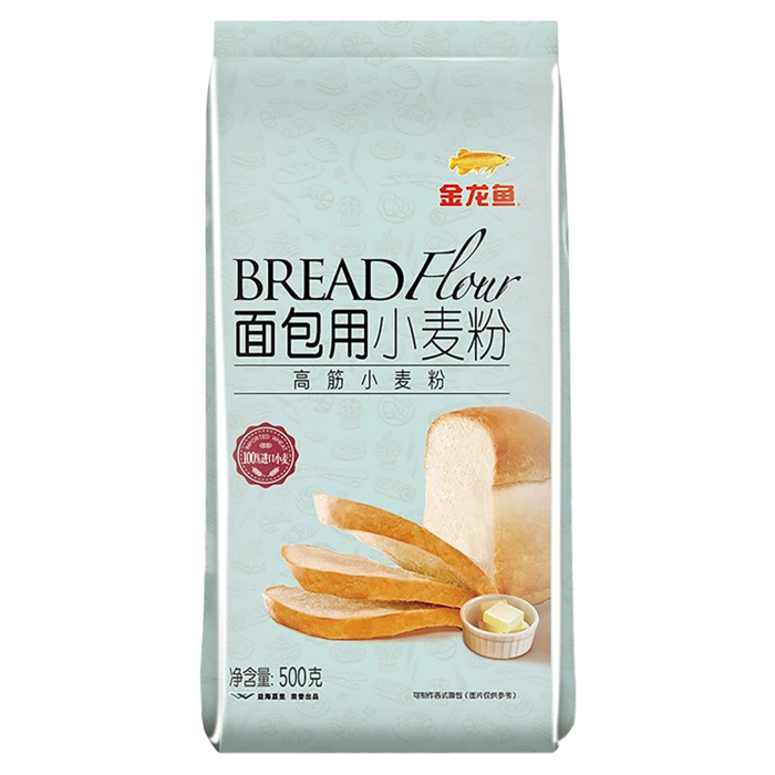 金龙鱼面包用小麦粉500克超市商品白底图免抠实物摄影png格式图片透明底