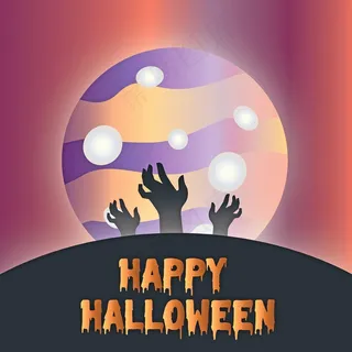 万圣节英文海报图片