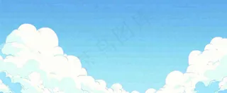 清新蓝天白云天空
