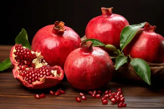 红石榴水果摄影图