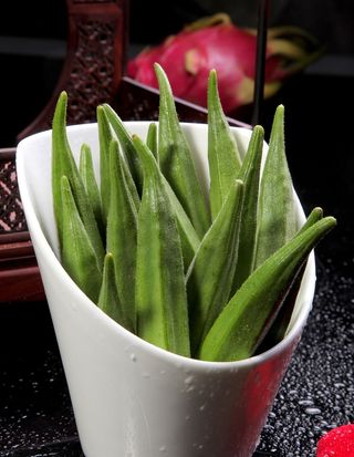 秋葵火锅配菜美食设计素材