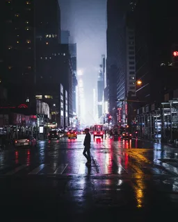 城市下雨夜景图片 城市下雨夜景图片