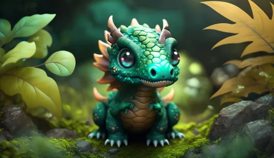 可爱小龙，大眼睛，梦幻，综合使用