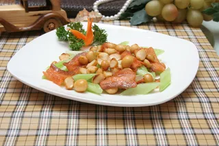 酥果百合蒜香肉22元