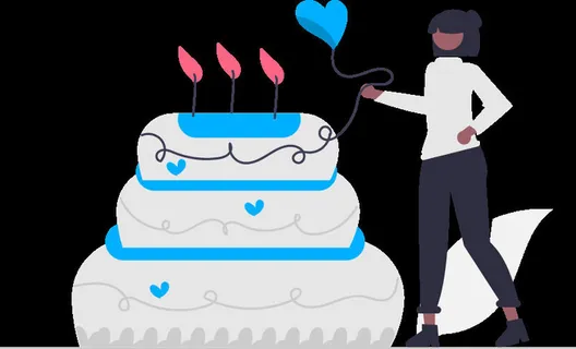 2.5d生日蛋糕插画小图标素材