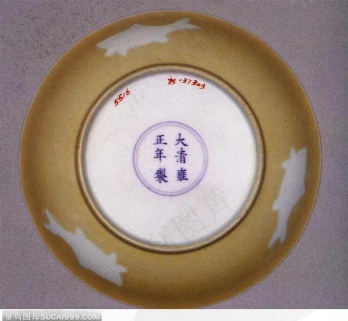 中华传统-褐色的碗部底纹