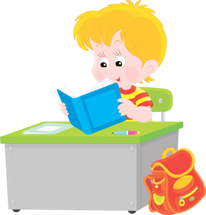 卡通人物读书简笔少儿兴趣班