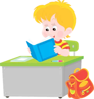 卡通人物读书简笔少儿兴趣班