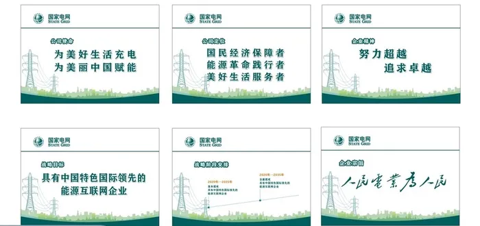 国家电网企业文化cdr矢量模版下载