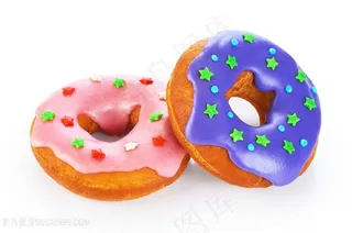美味的甜甜圈美食