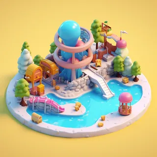 夏季游泳池素材 