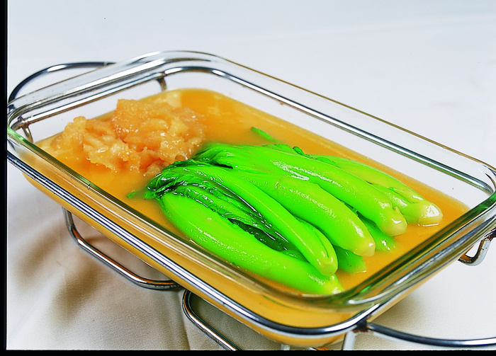 CXC03423浓汤鱼肚扒芥菜18元例