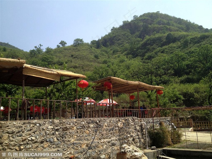 怀柔度假村农家院图片素材