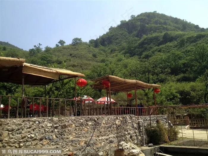 怀柔度假村农家院图片素材