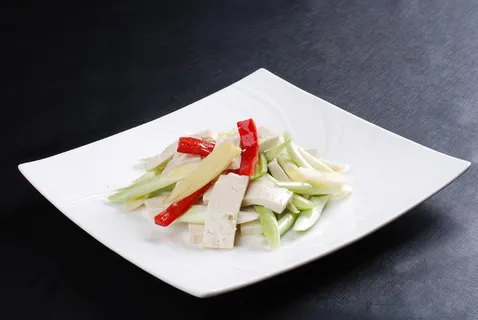 CXC04887蒜苗炒老豆腐 CXC04887蒜苗炒老豆腐
