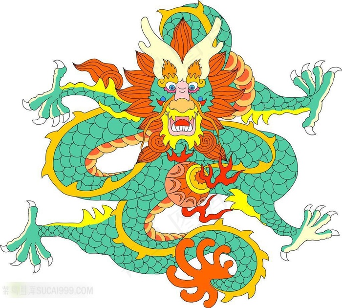 精美的龙纹图案素材
