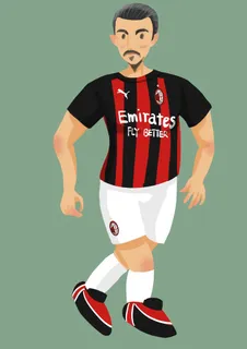 原创球星扁平风插画