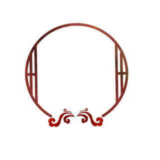 中国风中式传统祥云图案国潮古风边框云纹装饰元素PNG免抠素材图