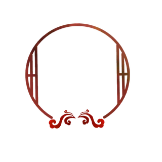 中国风中式传统祥云图案国潮古风边框云纹装饰元素PNG免抠素材图