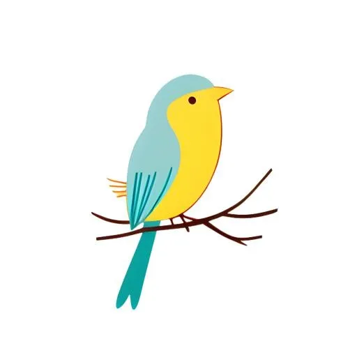 小鸟树枝免抠(2048x2048)