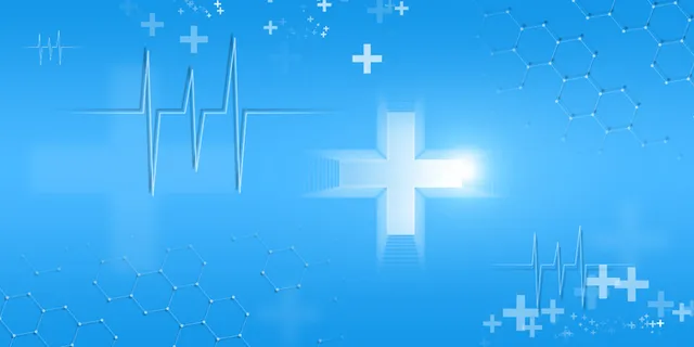 创意蓝色渐变医疗科技背景