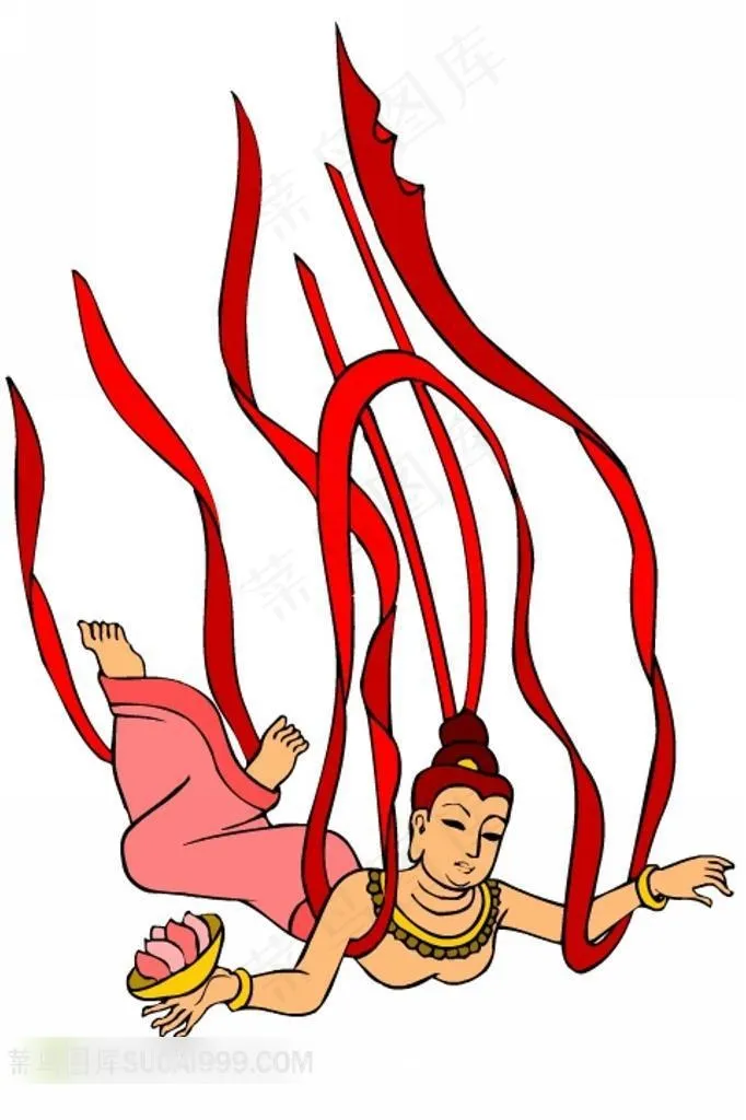 精美飞天动漫插画素材