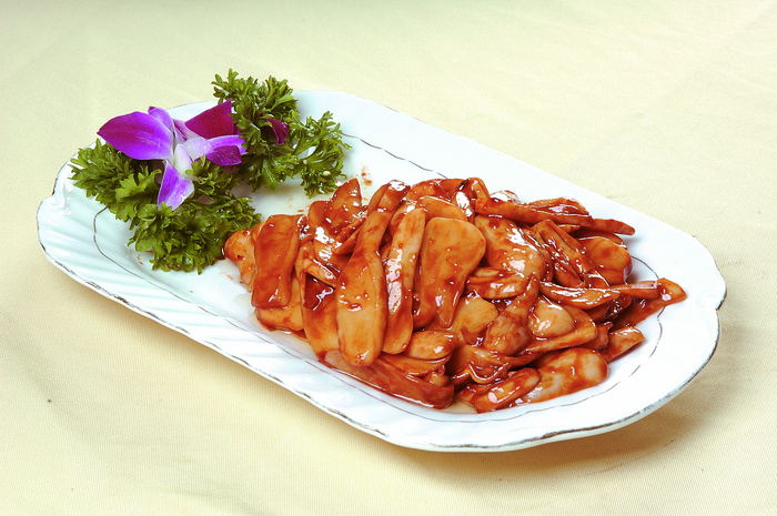 酱烧鸡腿菇