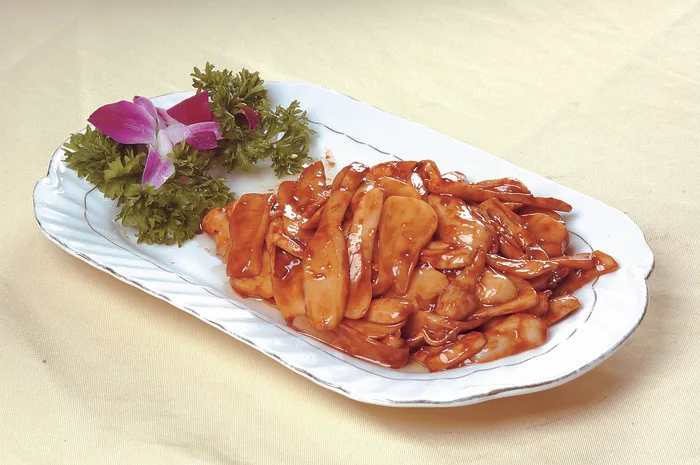 酱烧鸡腿菇