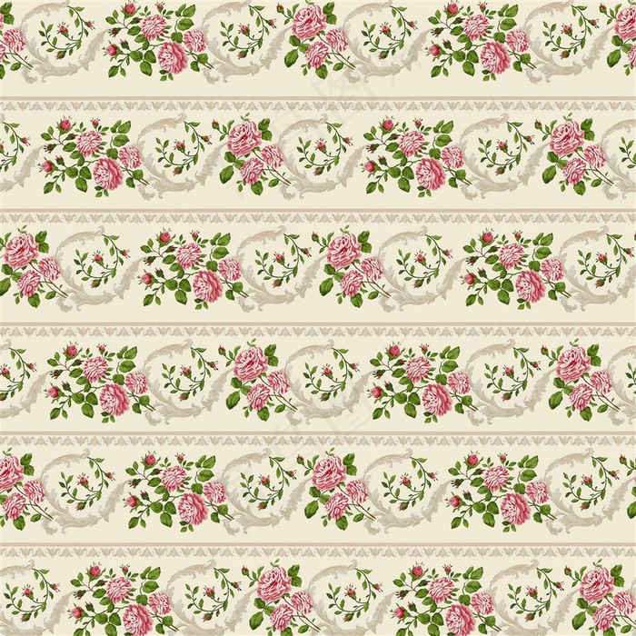 古典花纹底纹墙纸背景