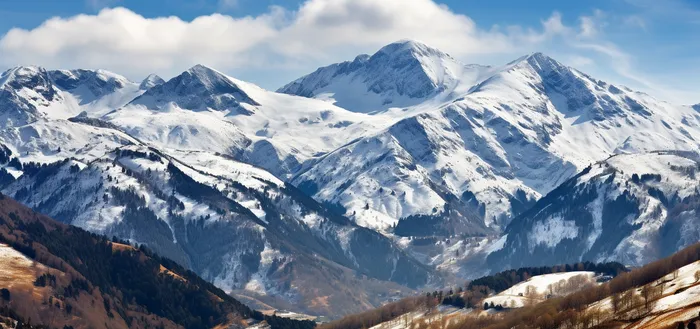 全景远景远处的雪山背景摄影图(4800x2256)