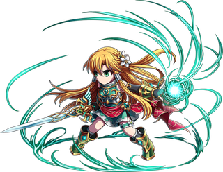 黄发女孩剑客素材酷炫