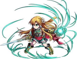 黄发女孩剑客素材酷炫