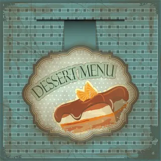 免抠复古食品标签