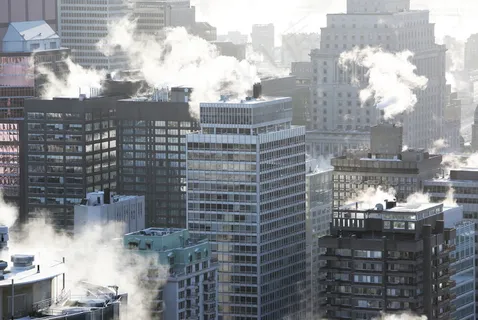 城市建筑烟雾图片 城市建筑烟雾图片