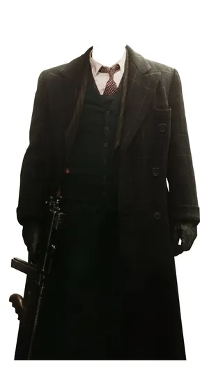 黑色商务男士正装风衣