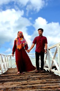 东南亚情侣度假照