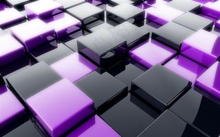 3D光滑立体方块背景高清图片