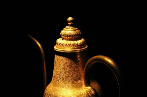 故宫珍宝黄金酒壶壶盖