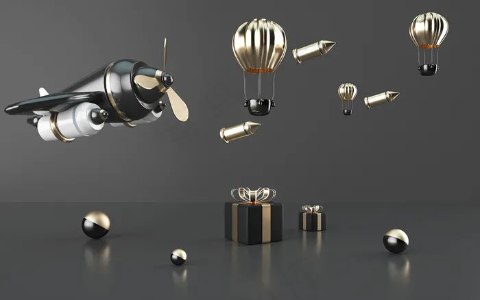 C4D电商场景模型渲染背景