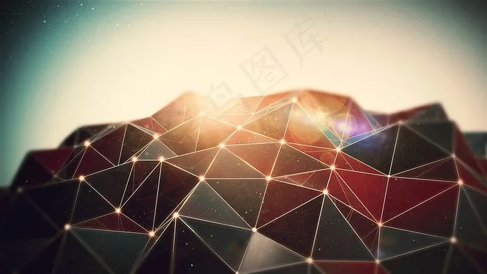 不规则金属多边形
