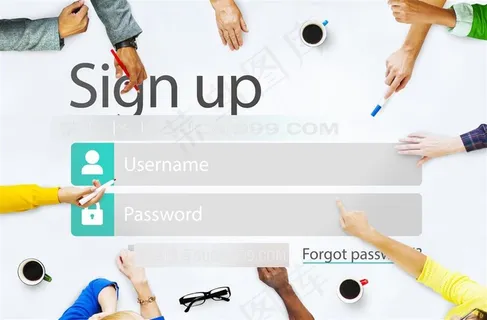 创意活泼登录界面海报背景