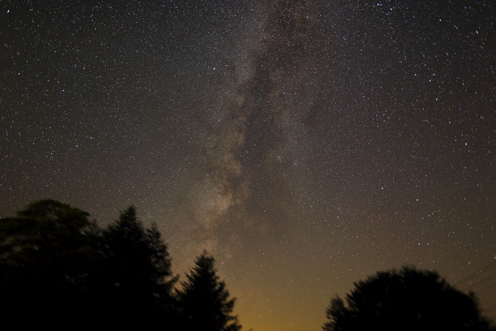 高清唯美星空夜空山林