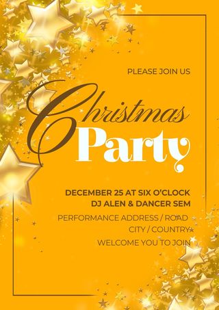 圣诞节圣诞树圣诞老人闪亮装饰电商促销折扣海报