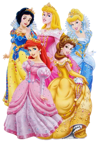 卡通人物迪士尼公主系列免抠贴图白雪公主睡美人灰姑娘PNG素材