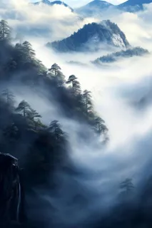 雪景树林阳光背景