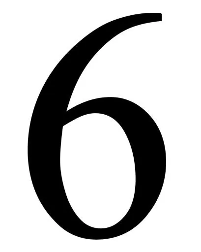 数字 6免抠(800x1000)